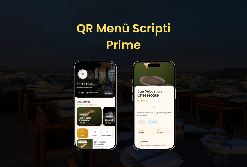 QR Menü Scripti - Prime