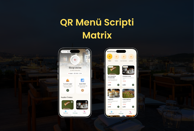 QR Menü Scripti - Matrix